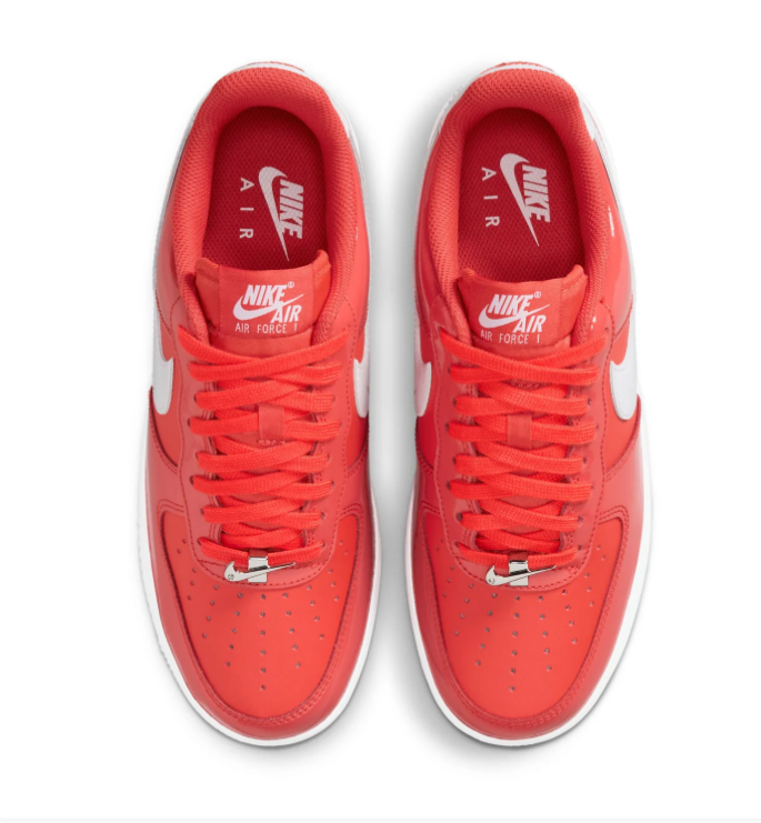 Nike Air Force 1 Low Sneakers – Red & White