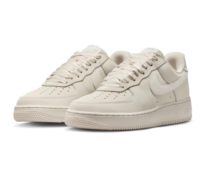 Nike Air Force 1 Low Sneakers – Cream with Ribbon-Style Laces