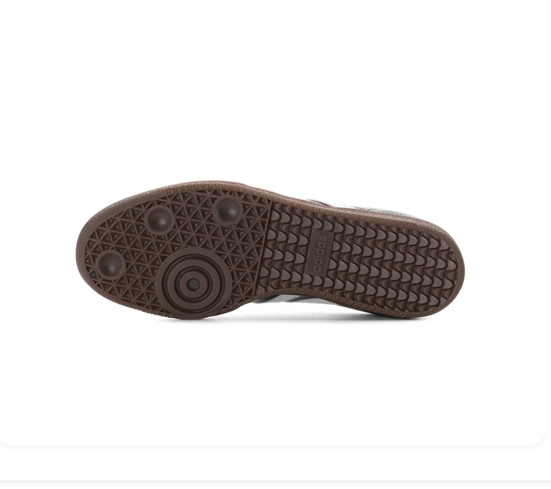 Adidas Samba Low-Top Sneakers – Black & White with Brown Sole