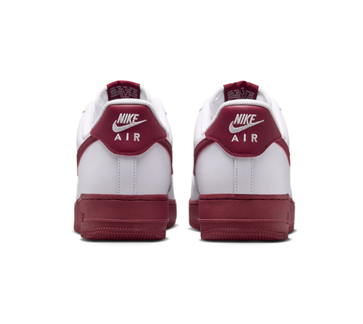 Nike Air Force 1 Low Sneakers – White & Burgundy