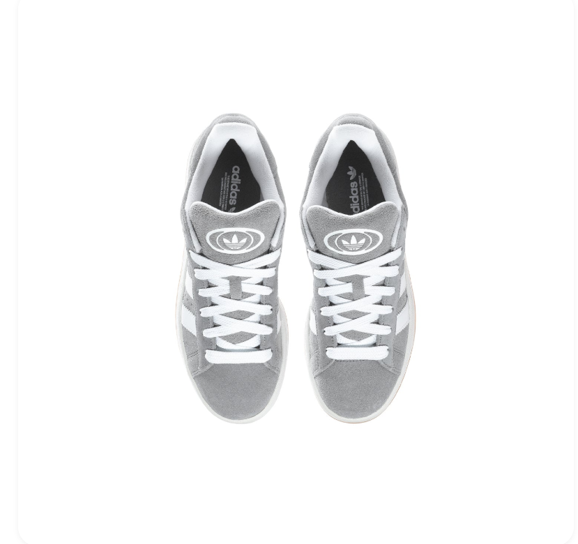 Adidas Campus Sneakers - Grey, White & Gum