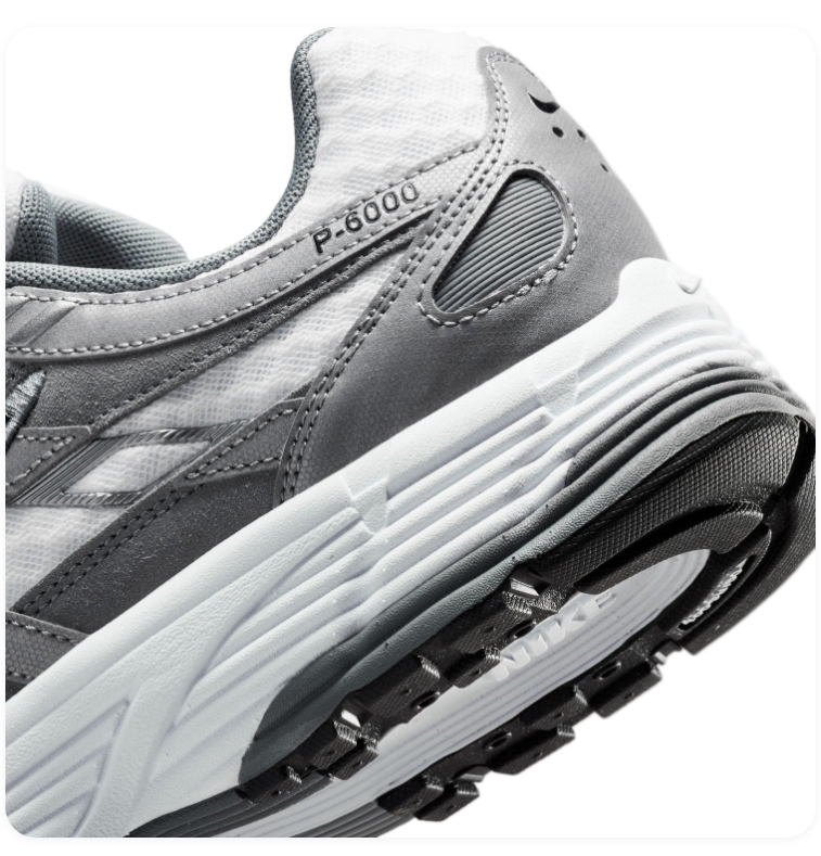 Nike P-6000 Mesh Sneakers – Grey, White & Black