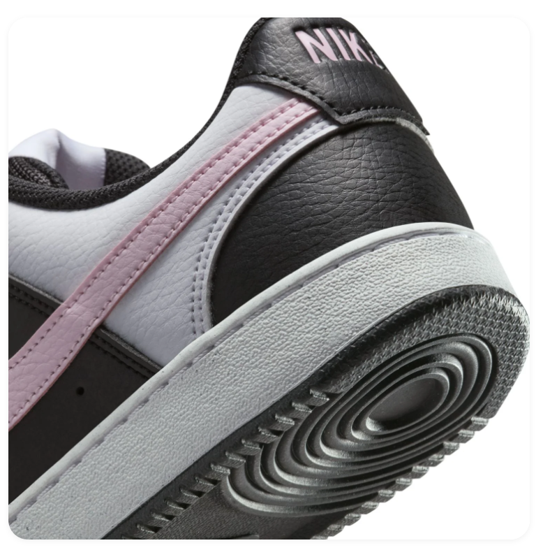 Nike Low-Top Sneakers – Black, White & Pale Pink