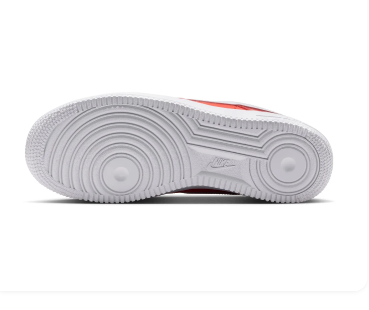 Nike Air Force 1 Low Sneakers – Red & White