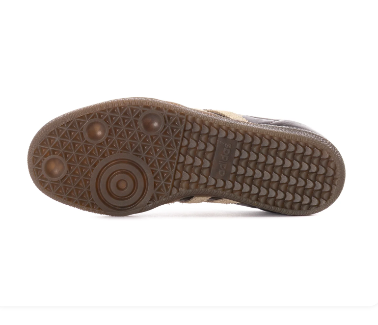 Adidas Samba Sneakers - Dark Brown, Cream & Burgundy