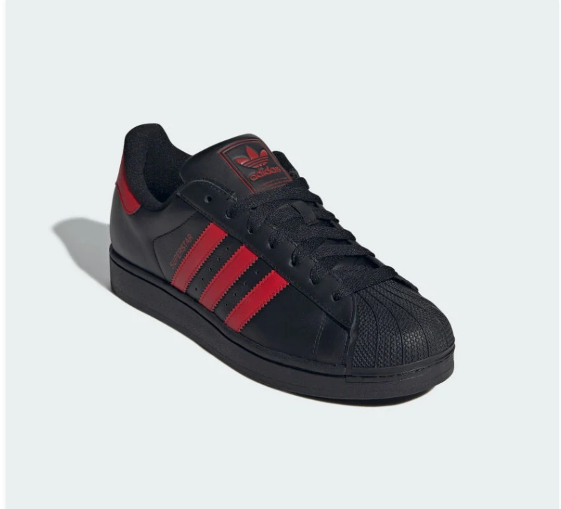 Adidas Superstar Sneakers - Black & Red
