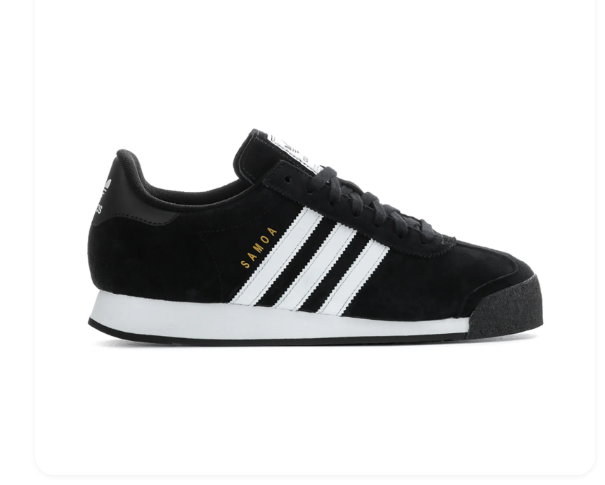 Adidas Samoa Low-Top Sneakers – Black & White