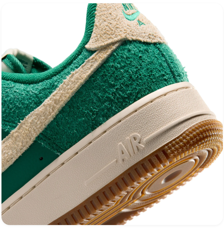 Nike Air Force 1 Low Sneakers – Green, Cream & Yellow