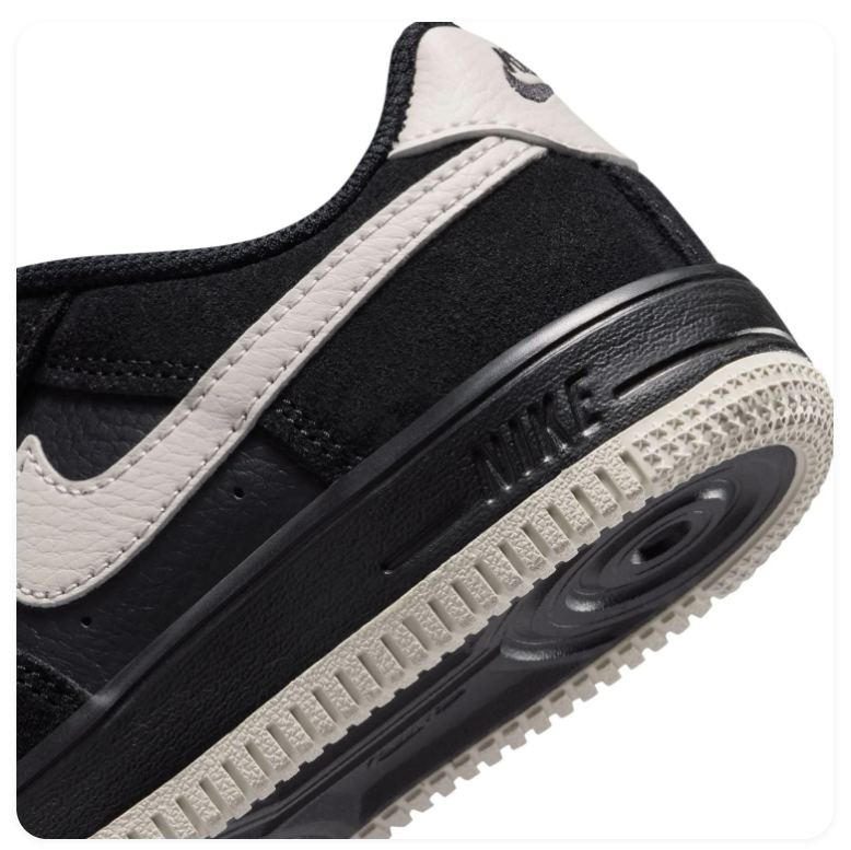 Nike Force 1 Low-Top Sneakers – Black & Cream