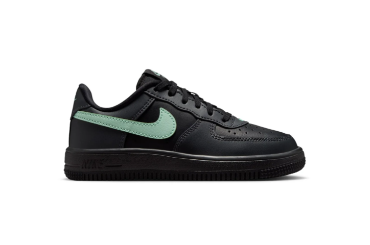 Nike Force 1 Low-Top Sneakers – Black & Mint Green