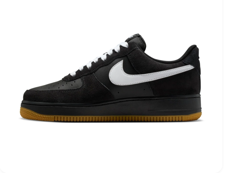 Nike Air Force 1 Low Sneakers – Black, White & Gum