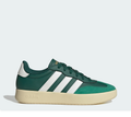 Adidas Green Low-Top Sneakers - White Stripes & Cream Sole