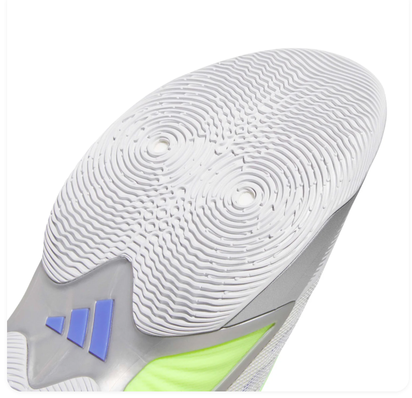 Adidas Basketball Shoes - Light Grey, Neon Green & Purple