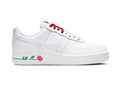 Nike Air Force 1 Low Sneakers – White with Red Rose Details