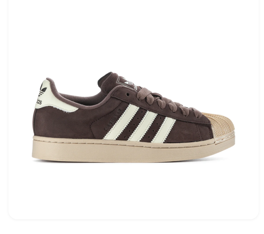 Adidas Superstar Low-Top Sneakers – Brown & Cream