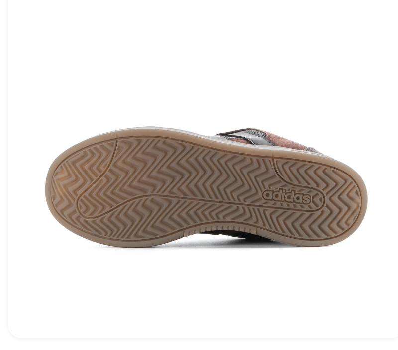 Adidas Low-Top Court Sneakers - Brown, Grey & Gum