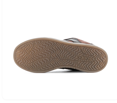 Adidas Low-Top Court Sneakers - Brown, Grey & Gum