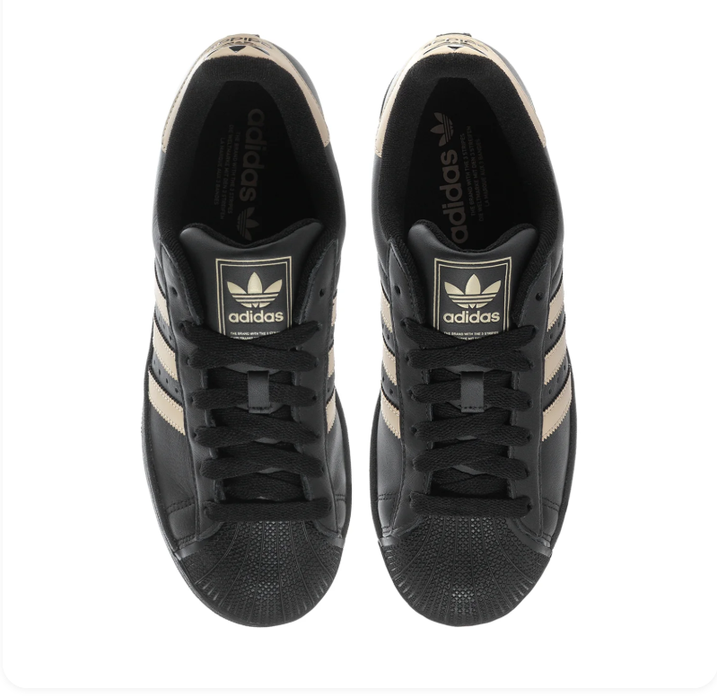 Adidas Superstar Shell-Toe Sneakers - Black & Cream
