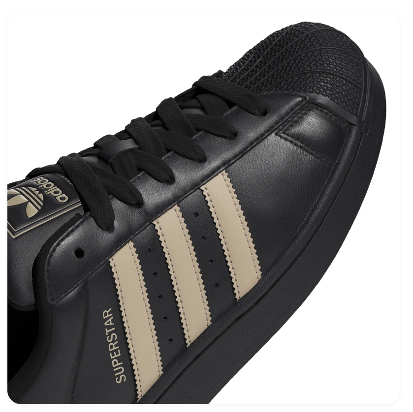Adidas Superstar Shell-Toe Sneakers - Black & Cream