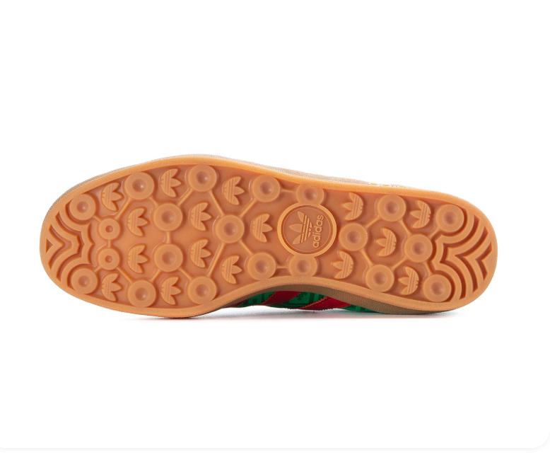 Adidas Patterned Low-Top Sneakers - Green, Red & Gum
