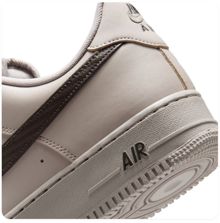Nike Air Force 1 Low Sneakers – Light Taupe & Dark Brown