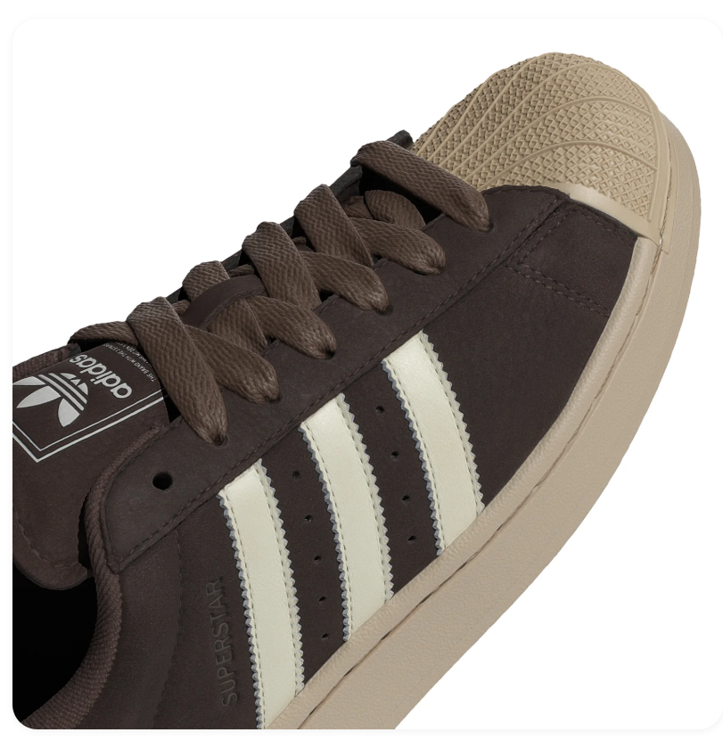 Adidas Superstar Low-Top Sneakers – Brown & Cream