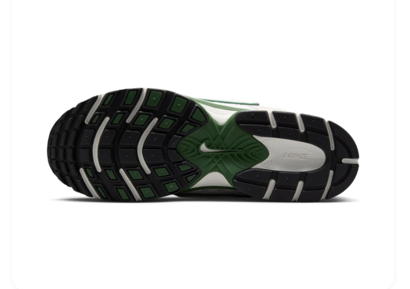 Nike Retro Mesh Sneakers – Light Taupe, White & Forest Green