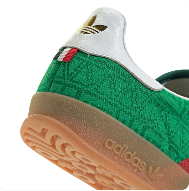 Adidas Patterned Low-Top Sneakers - Green, Red & Gum