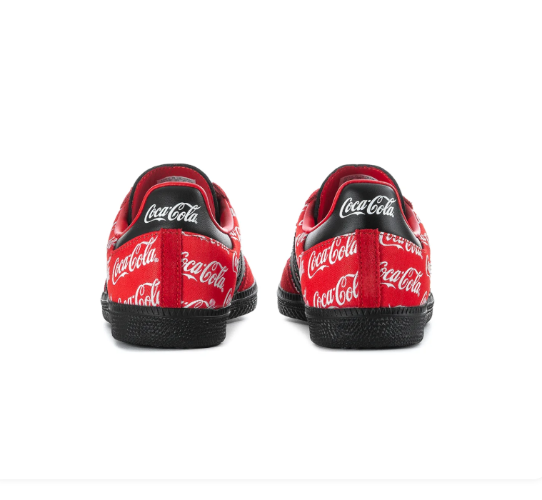 Adidas Coca-Cola Print Low-Top Sneakers - Red, Black & White