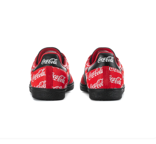 Adidas Coca-Cola Print Low-Top Sneakers - Red, Black & White