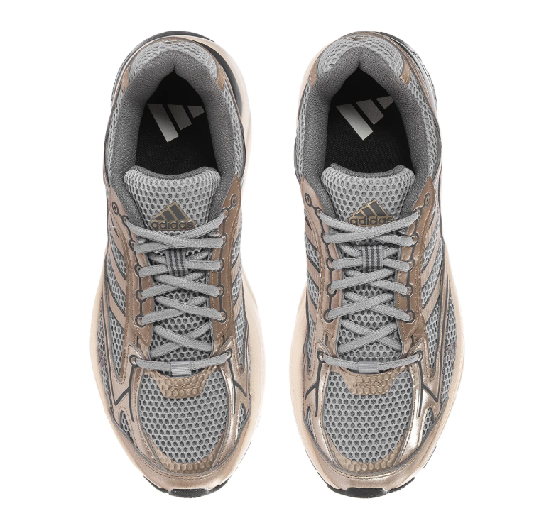 Adidas Retro Mesh Sneakers - Grey, Metallic Champagne & Cream
