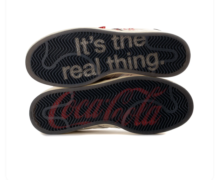 Adidas Coca-Cola Shell-Toe Sneakers - Cream, Red & Black