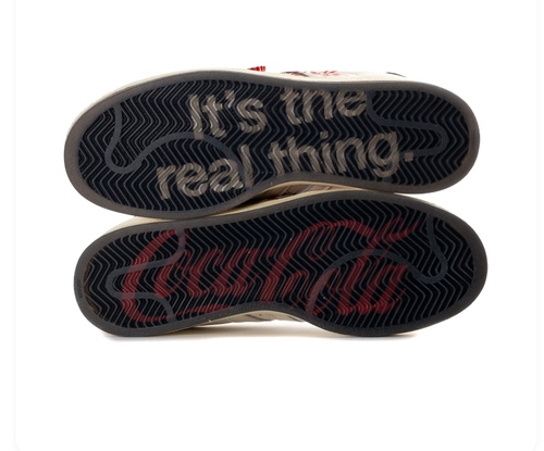 Adidas Coca-Cola Shell-Toe Sneakers - Cream, Red & Black