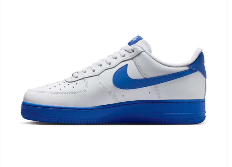 Nike Air Force 1 Low Sneakers – White & Royal Blue