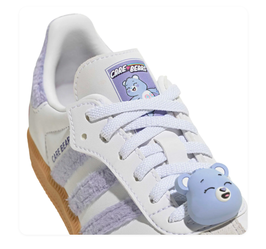 Adidas Care Bears Low-Top Sneakers - White, Lavender & Gum