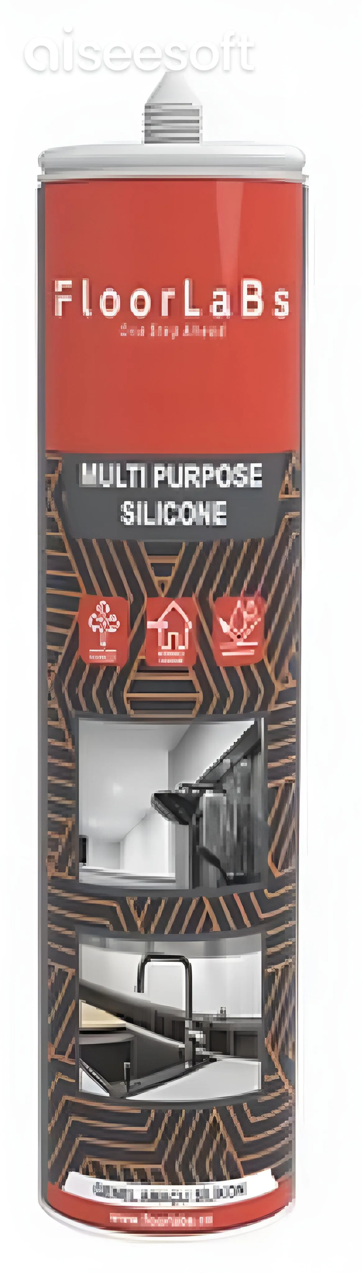 5 boccette da 280gr di Silicone Trasparente acetico universale multiuso antimuffa ad elasticità permanente