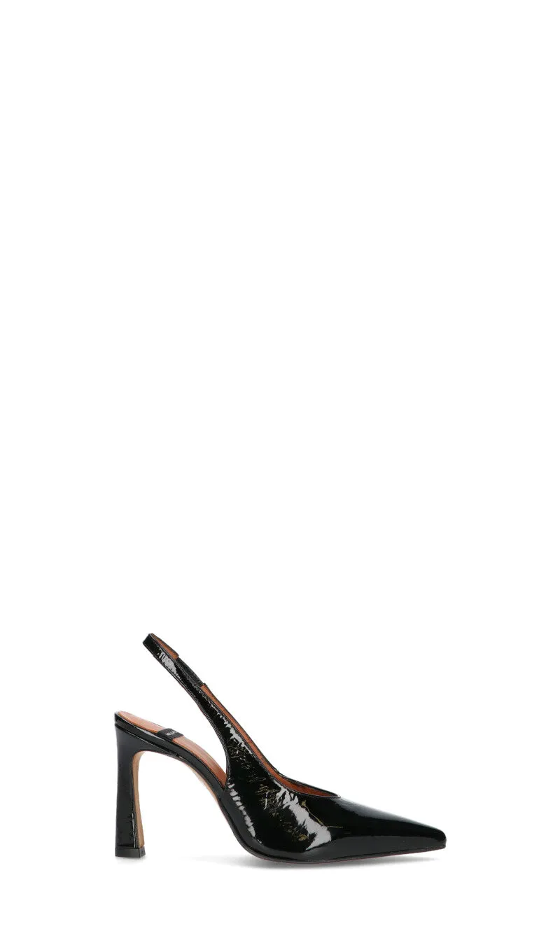 ANGEL ALARCON Slingback donna nera in pelle