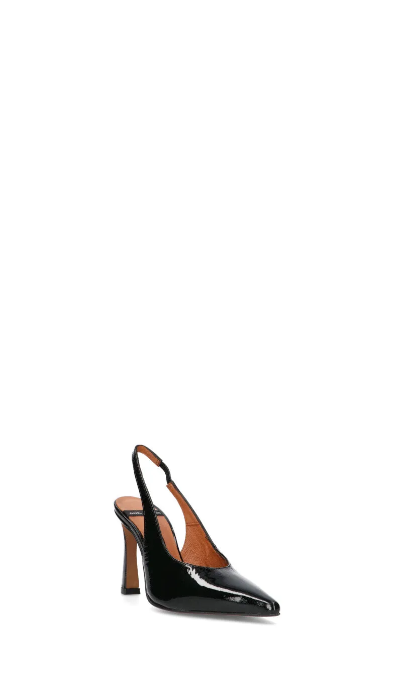 ANGEL ALARCON Slingback donna nera in pelle