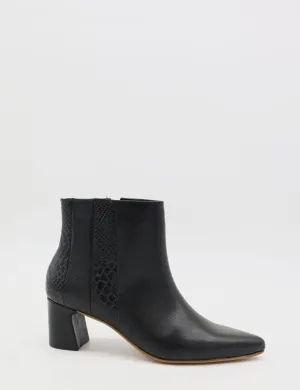 Aurlene ankle booties in black leather womens shoes