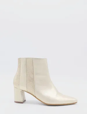 Aurlene ankle booties in gold leather womens shoes