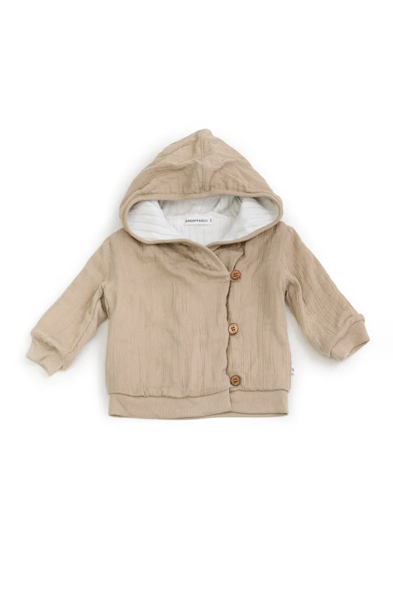 BAMBOOM Giacca Cardigan con Cappuccio bimbo/a