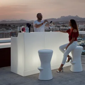 BANCONE BAR DOPPIA ALTEZZA SICILIA 120 CON LUCE / SENZA LUCE