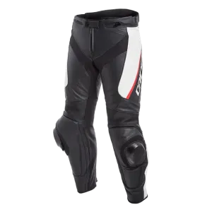 DAINESE DELTA 3 LEATHER PANT ROSSO