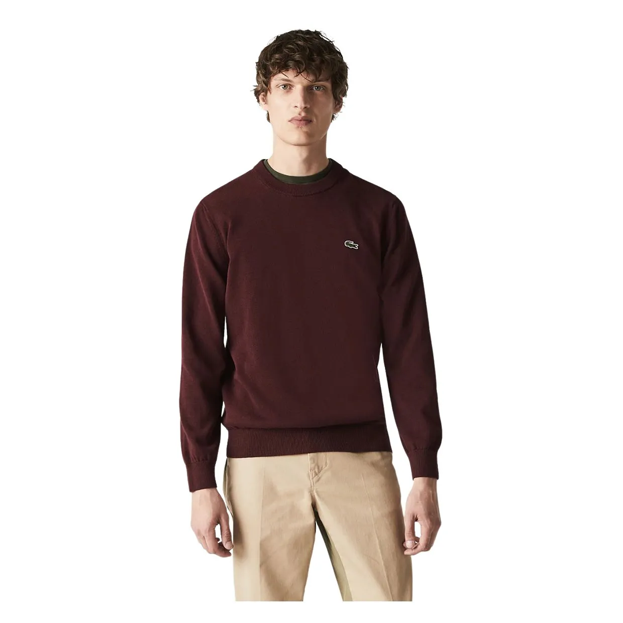 Maglione Lacoste Girocollo Bordeaux