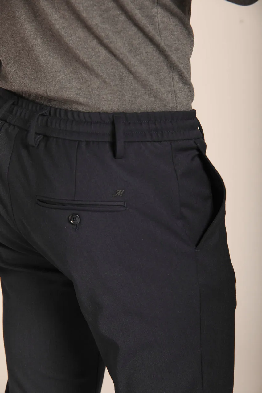 Mens Extra Slim Fit Wool Chino Jogger Pants - Milano Style