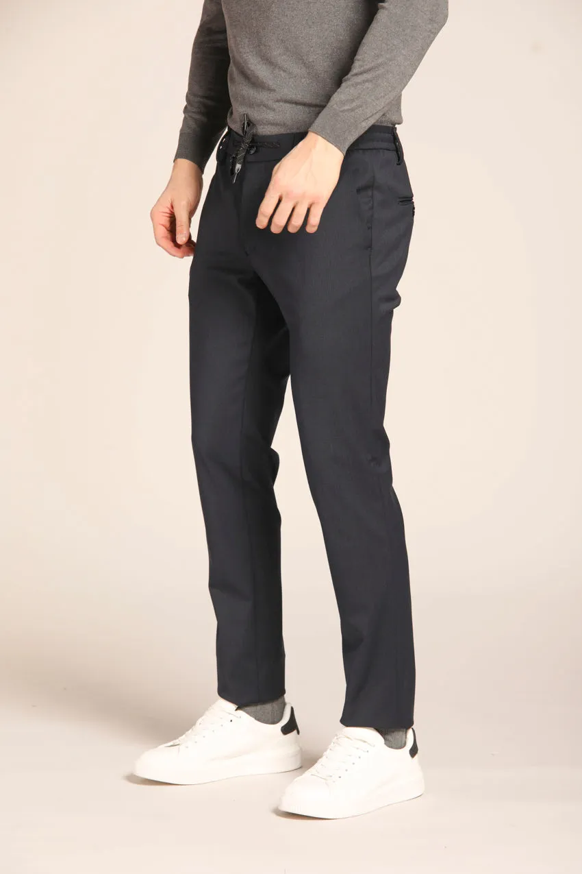 Mens Extra Slim Fit Wool Chino Jogger Pants - Milano Style