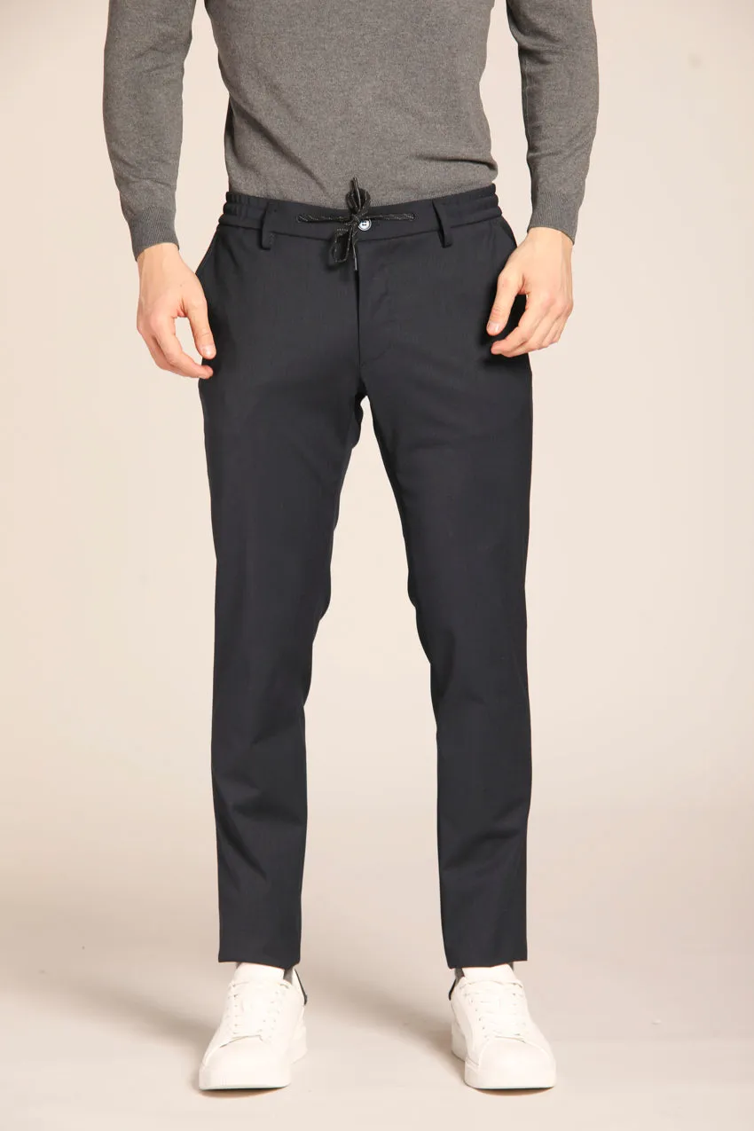 Mens Extra Slim Fit Wool Chino Jogger Pants - Milano Style