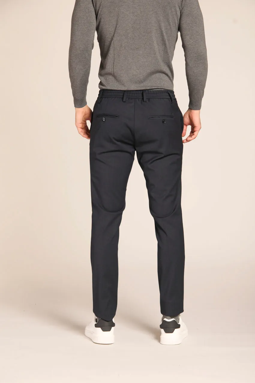 Mens Extra Slim Fit Wool Chino Jogger Pants - Milano Style