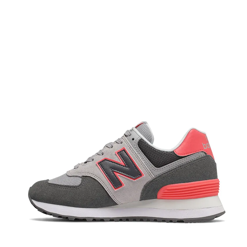 NEW BALANCE SNEAKERS WL574SOP GRIGIO-ROSA