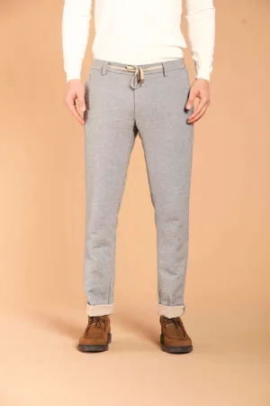 New York Elax pantalone chino jogger uomo in cotone effetto lana regular fit